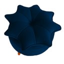 Ver imagem 2 de Puff Pétala Moderno Veludo Azul Marinho