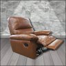Poltrona do Papai de Couro Genova - Conhaque - 1