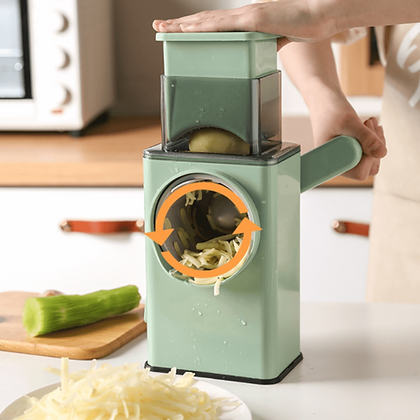 Cortador e Fatiador de Legumes Manual Lâminas Inox