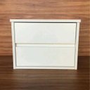 Ver imagem 1 de Mesa de Cabeceira Suspensa com 2 Gavetas MDF 15mm Branco 1 Unid