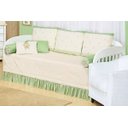 Ver imagem 2 de Quarto de Bebe Completo Enxoval Classic Verde 25 peças