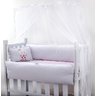 Kit Mini Berço Chuva De Amor Rosa 7 Peças - 3