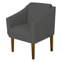 Ver imagem 3 de Poltrona Decorativa Sala Quarto Anubis - Suede Cinza Escuro