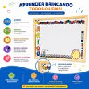 Ver imagem 4 de Lousa Quadro Branco Infantil Educativa Magik Moldura Madeira Alfabeto Numeros Relogio Aprendizado Ki