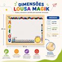 Ver imagem 6 de Lousa Quadro Branco Infantil Educativa Magik Moldura Madeira Alfabeto Numeros Relogio Aprendizado Ki