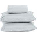 Ver imagem 1 de Colcha Queen Home Paris com Bordado Inglês Micropercal 300 Fios Toque de Algodão 3 Peças - Branco