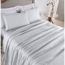 Ver imagem 3 de Colcha Queen Home Paris com Bordado Inglês Micropercal 300 Fios Toque de Algodão 3 Peças - Branco