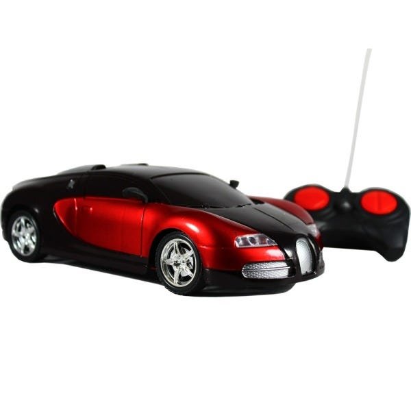 Carrinho De Controle Remoto Esportivo Bugatti Vermelho