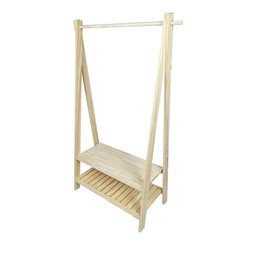 Arara para Roupas Slim Gr 160a X 85l X 44p em Madeira de Pinus - Natural - 2