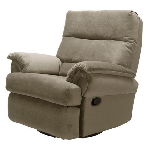 Poltrona Reclinável MH-1217 Estofada sem Massageador Veludo Chocolate B