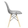 Kit 4 Cadeiras Charles Eames Cristal Eiffel Wood Designer Cinza - 3
