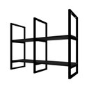 Ver imagem 4 de Nicho Industrial Suspenso para Cozinha - Prateleira Decorativa