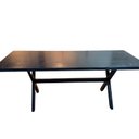 Ver mais imagens de Mesa para Churrasco Área Externa com 2 Bancos Madeira Maciça 200cm Yescasa Preto