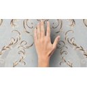 Ver imagem 5 de Papel de Parede Arabesco Dourado - Pp370-1 Rolo de 5m2