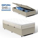 Ver imagem 2 de Cama Box Baú com Colchão de Espuma D45 Pillow Top Ortopédico Domo Solteiro 88cm