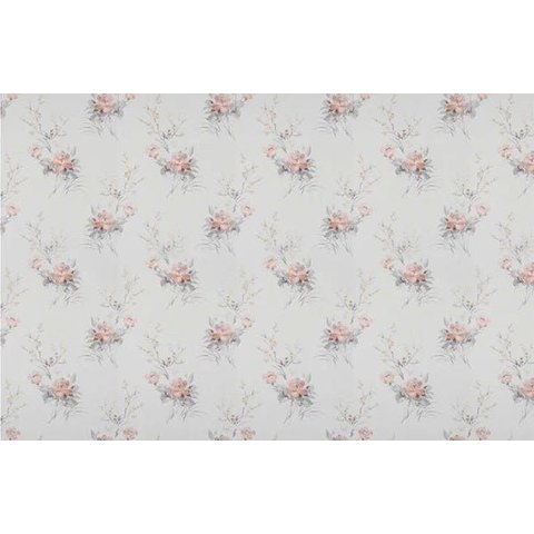 Papel de Parede Floral Pincelado - Pp373 Rolo de 5m2