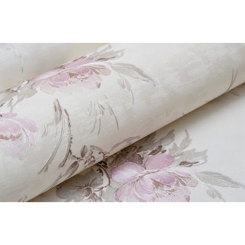 Papel de Parede Floral Pincelado - Pp373-1 Rolo de 5m2