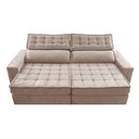 Ver imagem 5 de Sofá Retrátil e Reclinável 2,35m Cama inBox Big Star com SoftGel D40 Velupluma Bege