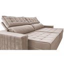 Ver imagem 4 de Sofá Retrátil e Reclinável 2,35m Cama inBox Big Star com SoftGel D40 Velupluma Bege