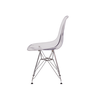 CADEIRA EIFFEL EAMES INCOLOR POLICARBONATO TRANSPARENTE BASE CROMADA SALA COZINHA JANTAR - 3