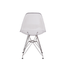 CADEIRA EIFFEL EAMES INCOLOR POLICARBONATO TRANSPARENTE BASE CROMADA SALA COZINHA JANTAR - 4