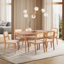 Ver imagem 1 de Conjuto Sala de Jantar com 1 Mesa Tampo Laminado 160cm e 6 Cadeiras Verona