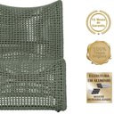 Ver imagem 3 de 3 Poltronas e Mesa Texas Alumínio Marrom Corda Náutica Trama Verde