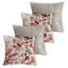 Kit 4 Almofadas Jacquard Cheia - 4029 - 1