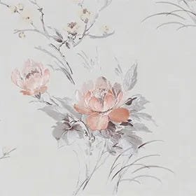 Papel de Parede Floral Pincelado - PP373 Rolo de 1m2 - 7
