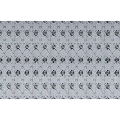 Papel de Parede Arabesco Preto Metalizado - Pp368-2 Rolo de 5m2