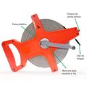 Ver imagem 4 de Trena Métrica 100m Fibra de Vidro com Manivela - Lorben