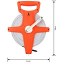 Ver imagem 5 de Trena Métrica 100m Fibra de Vidro com Manivela - Lorben