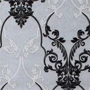 Ver imagem 7 de Papel de Parede Arabesco Preto Metalizado - Pp369 Rolo de 5m2