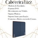 Ver imagem 3 de Cabeceira Solteiro 88 cm Lizz Veludo Azul Soon