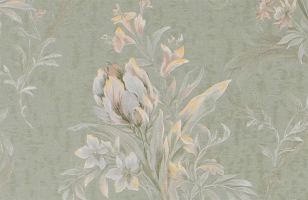 Papel de Parede Floral Pincelado - PP382-1 Rolo de 1m2 - 3