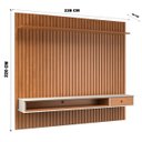 Ver imagem 7 de Painel Ripado Suspenso para TV De Até 75 Polegadas 2,20m Moveis House