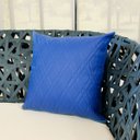 Ver imagem 2 de Capa de Almofada Decorativa Premium Impermeável com Zíper:azul