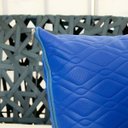 Ver imagem 3 de Capa de Almofada Decorativa Premium Impermeável com Zíper:azul