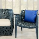 Ver imagem 5 de Capa de Almofada Decorativa Premium Impermeável com Zíper:azul