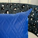 Ver imagem 4 de Capa de Almofada Decorativa Premium Impermeável com Zíper:azul