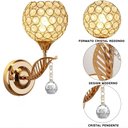 Ver imagem 4 de Luminária Parede Arandela Redonda Cristal Moderna Luxuosa