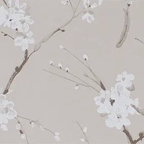 Papel de Parede Floral Metalizado - PP403 Rolo de 1m2 - 8