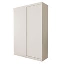Ver imagem 2 de Guarda-roupa Solteiro 2 Porta de Correr Kiara - Branco