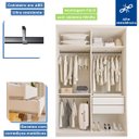 Ver imagem 4 de Guarda-roupa Solteiro 2 Porta de Correr Kiara - Branco