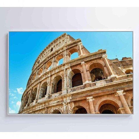 Quadro Coliseu 60x40 Cm Vidro Impresso