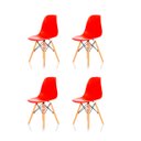 Ver imagem 1 de Kit 4 Cadeiras Charles Eames Eiffel Dsw Vermelho