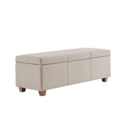 Recamier Bau Dubai 1,20m Suede Bege - Inova Decorações - 1