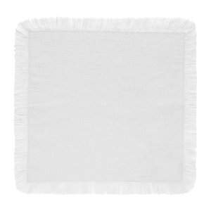 Guardanapo Franja 40Cm X 40Cm Coloratta Branco
