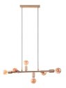 Ver imagem 1 de Lustre Pendente Spine Metal Tubo Dourado 6E27 70cm QPD1361CO