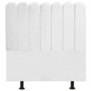 Ver imagem 1 de Cabeceira Nuvem Cama Box Casal 140 cm Alanis Suede Branco
